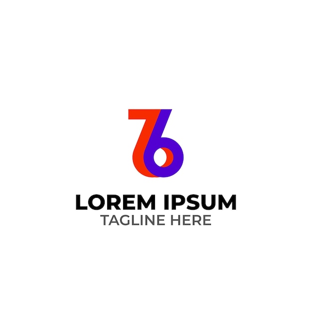 Vibrant Geometric Number Six Logo with Tagline | Jiffy Designs