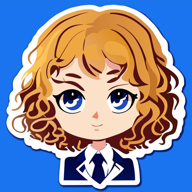 Charming Anime-Inspired Chibi Girl in School Uniform | Jiffy Designs