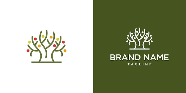 Flourishing Tree Icon: Versatile Nature-Inspired Branding | Jiffy Designs
