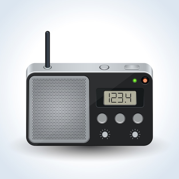 Sleek Digital Radio with Retro Aesthetic and LCD Display | Jiffy Designs