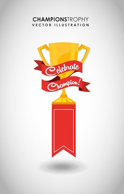 Celebrate the Champion's Trophy: A Vibrant Emblem of Victory | Jiffy ...