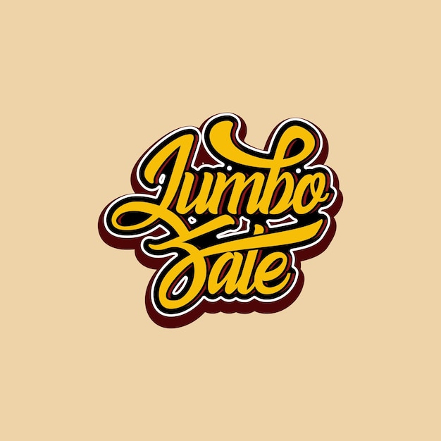 Vibrant Retro-Inspired Jumbo Sale Lettering Design | Jiffy Designs