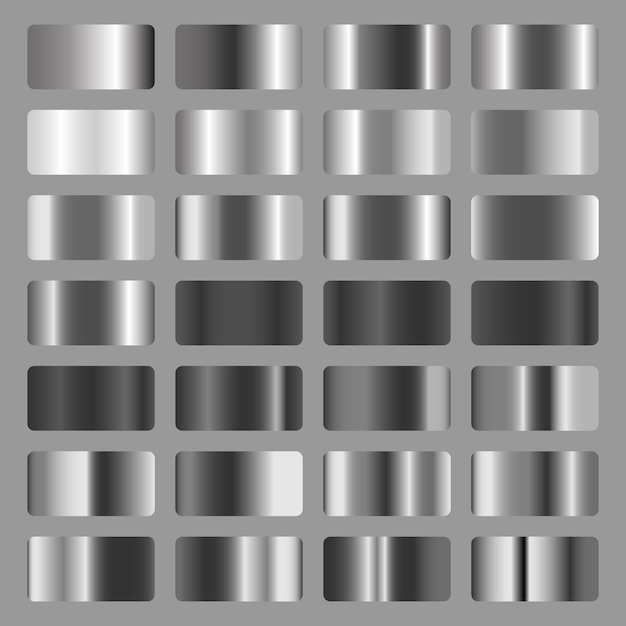 Elegant silver gradient backgrounds with varied shades and textures ...