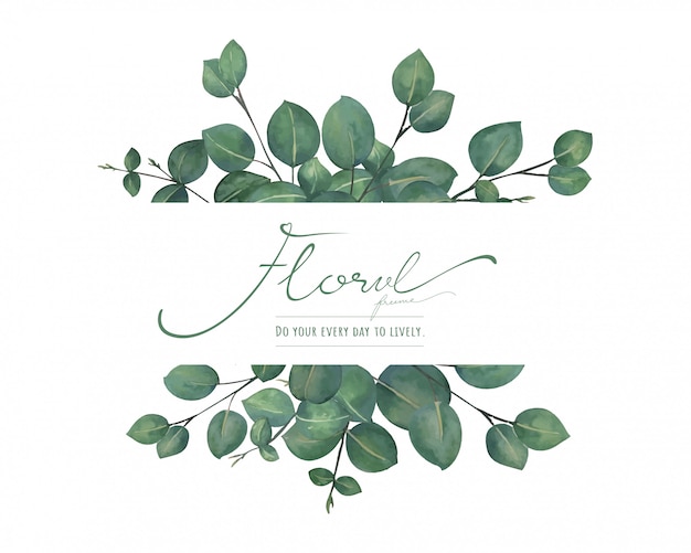 Elegant Botanical Illustration with Calligraphic Floral Text | Jiffy ...