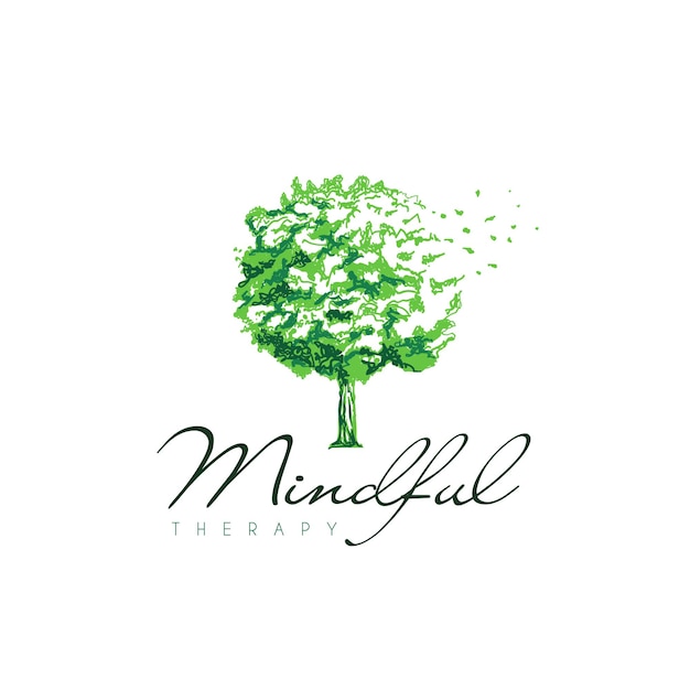 Vibrant Tree of Mindfulness Blossoms in Calming Serenity | Jiffy Designs