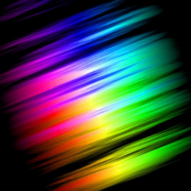 Vibrant Multicolored Light Streaks on Dark Background | Jiffy Designs