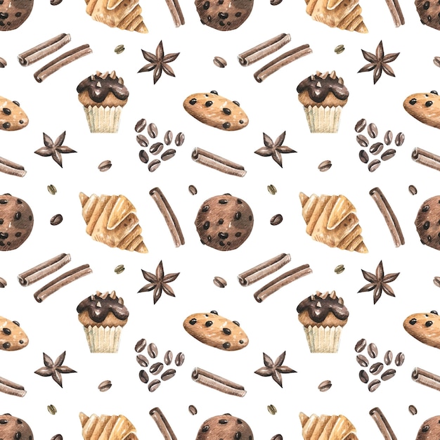 Delightful Baked Treats and Spices Pattern | Jiffy Designs