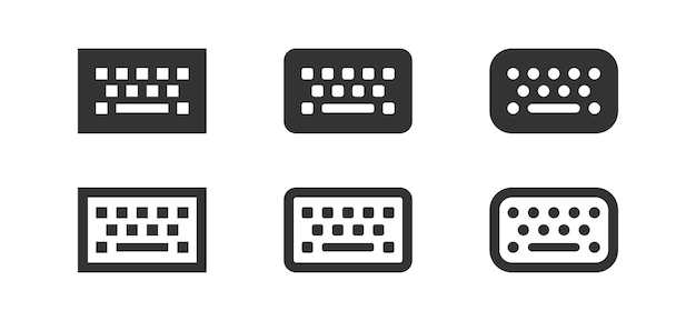 Keyboard icon Computer digital alphabet symbol Keyboard control button ...