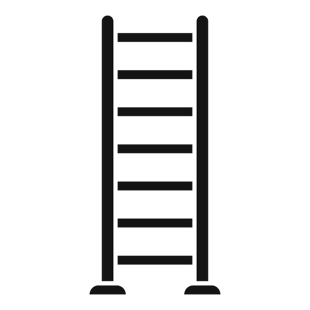 Minimalist Ladder Icon with Clean Lines | Jiffy Designs