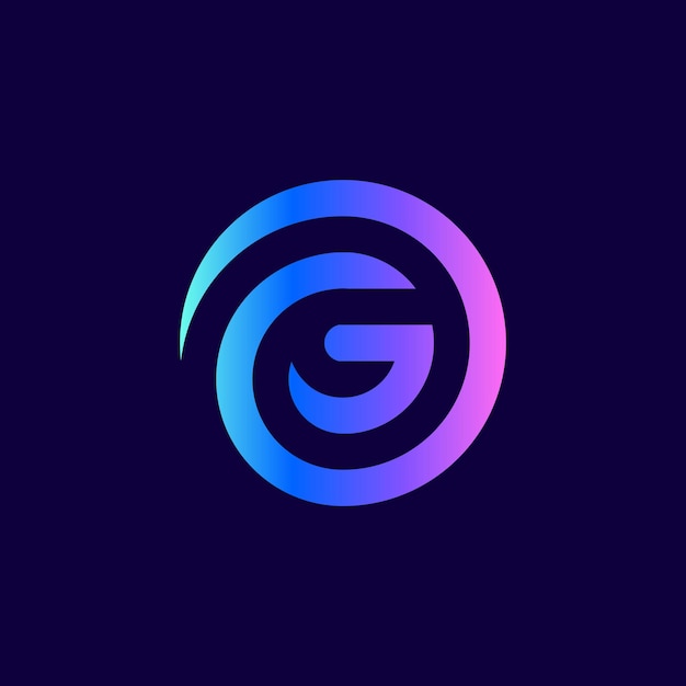 Vibrant Spiral G Logo in Gradient Color Scheme | Jiffy Designs