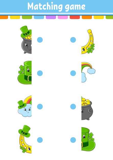 Adorable Matching Game with Whimsical Fruit and Vegetable Characters ...