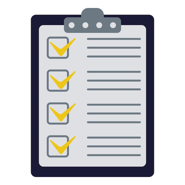 Comprehensive Checklist with Vibrant Yellow Checkboxes | Jiffy Designs