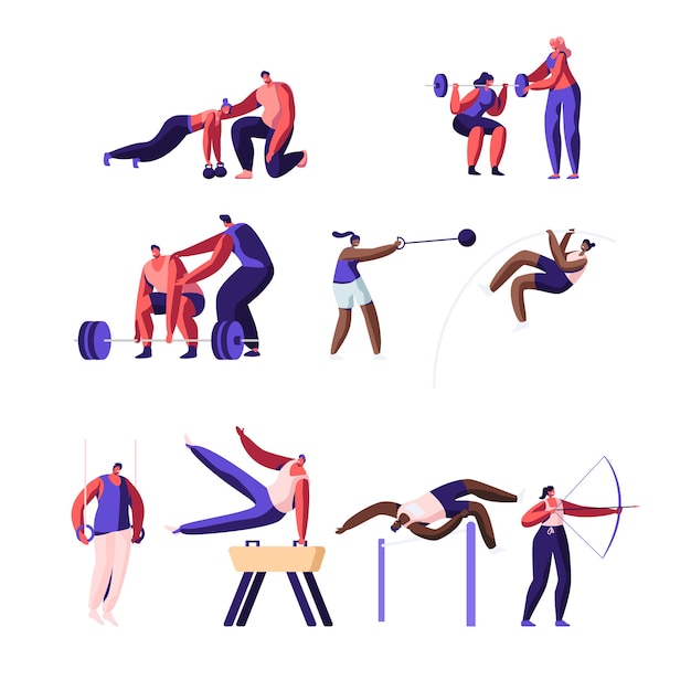 Diverse Collection of Vibrant Illustrated Sporting Activities | Jiffy ...