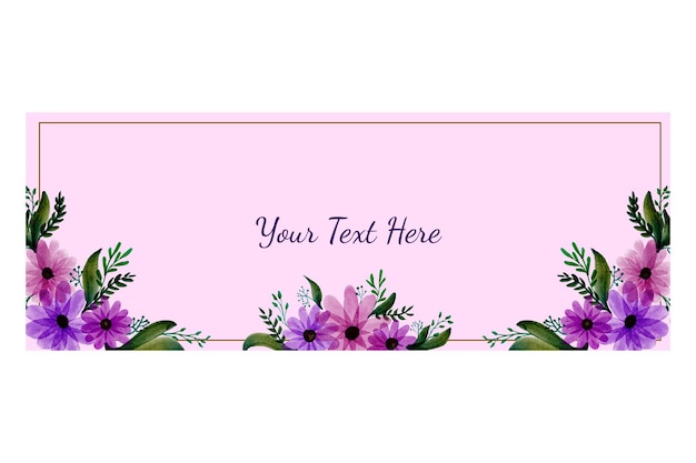 Vibrant Floral Frame with Customizable Text Overlay | Jiffy Designs