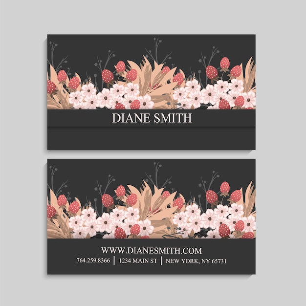 Elegant Floral Pattern with Name on Black Background | Jiffy Designs