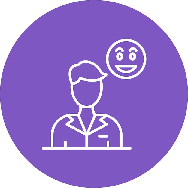Friendly Business Professional with Smiley Icon | Jiffy Designs