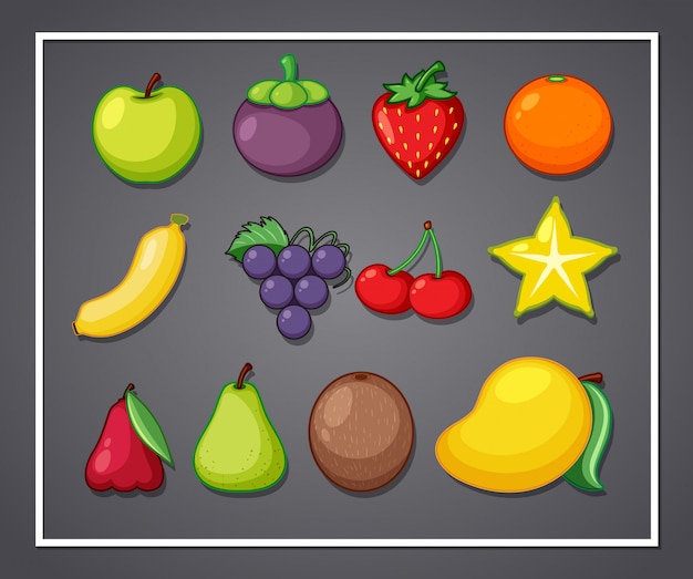 Vibrant Assortment of Delightful Fruit Icons for Design | Jiffy Designs