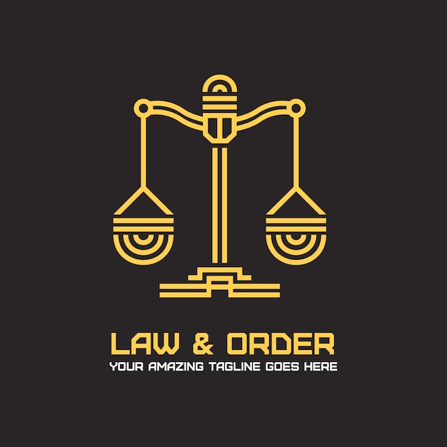 Ornate Scales of Justice Symbol for Law and Order | Jiffy Designs