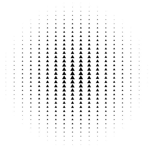 Halftone Element. Abstract Geometric Graphic With Half-Tone Pattern ...