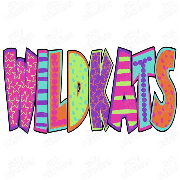 'Wildrats' Vibrant Retro Typography with Playful Patterns and Bold ...