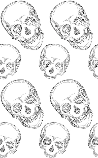 Intricate Skull Patterns with Delicate Rose Accents | Jiffy Designs