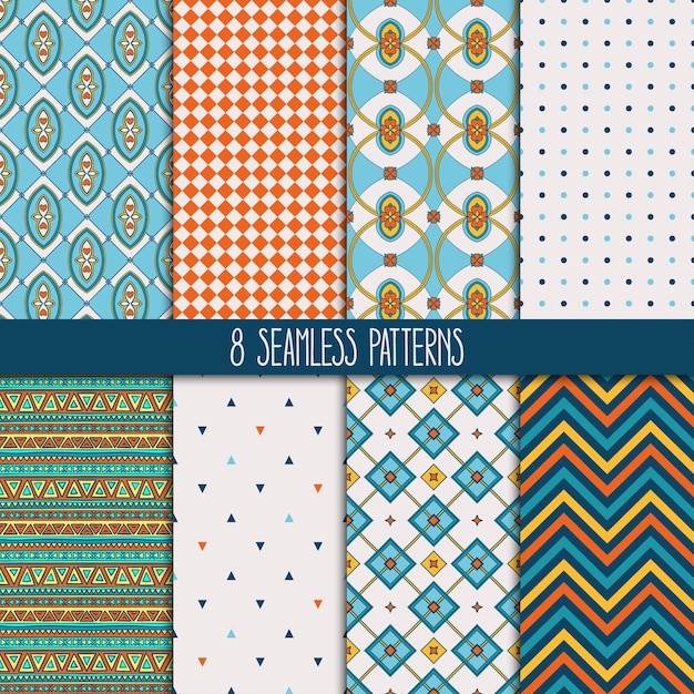 Vibrant Geometric and Retro Patterns in Diverse Collection | Jiffy Designs