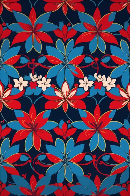 Vibrant Floral Tapestry with Intricate Designs | Jiffy Designs