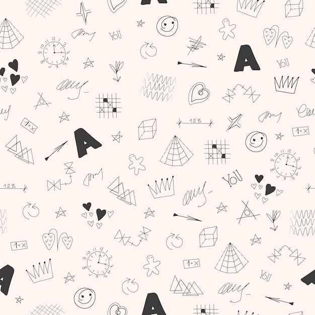 Whimsical Doodle Patterns: Playful Shapes and Symbols | Jiffy Designs