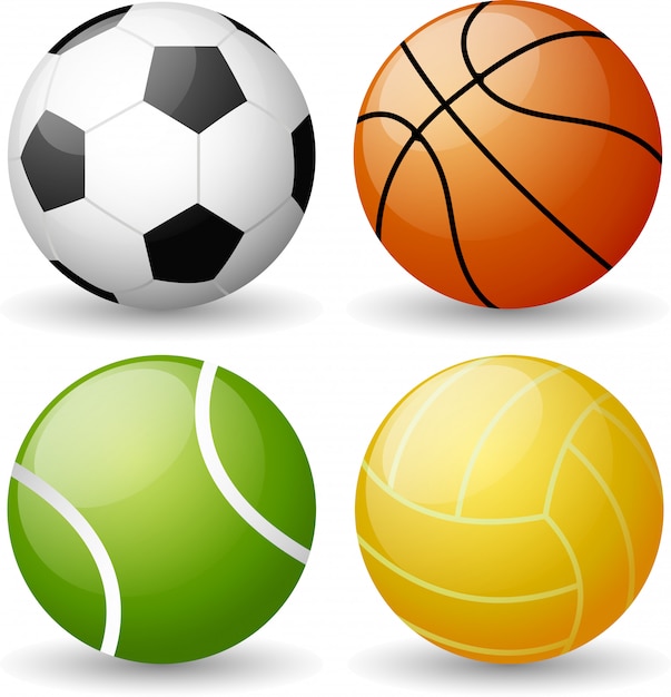 Vibrant Collection of Iconic Sports Balls: Soccer, Basketball, Tennis ...