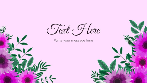 Vibrant Floral Frame with Customizable Text | Jiffy Designs