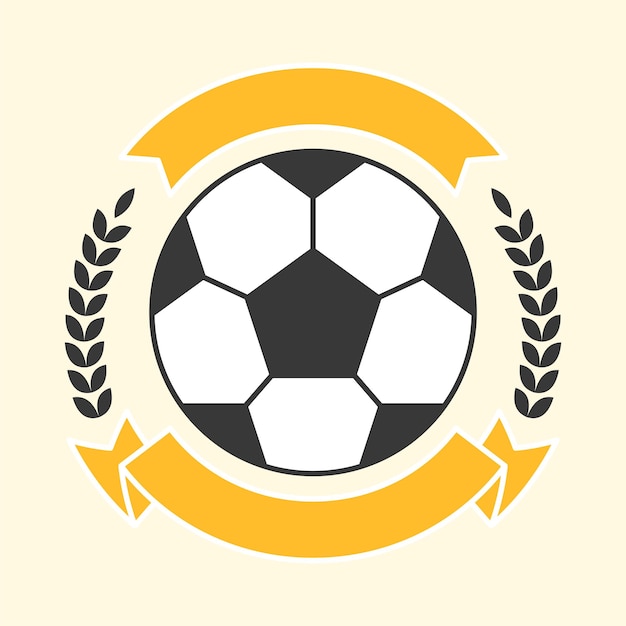 Iconic Soccer Ball Emblem with Radiant Sunburst | Jiffy Designs