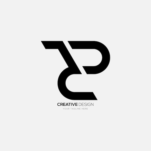 Minimalist Black and White Monogram Logo Design | Jiffy Designs