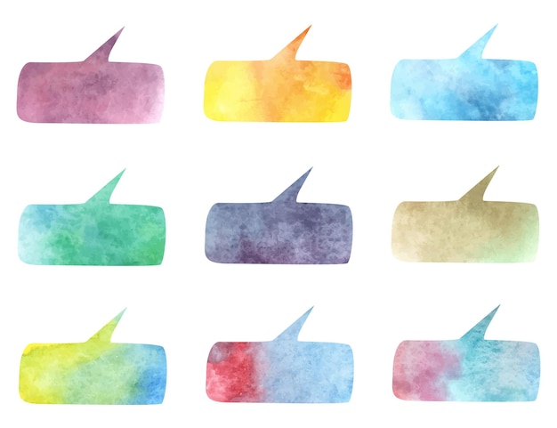 Vibrant Watercolor Shapes in Pastel Hues and Textures | Jiffy Designs