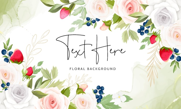 Elegant Floral Background with Handwritten Text | Jiffy Designs