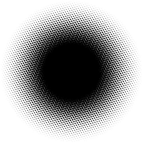 Halftone Element. Abstract Geometric Graphic With Half-Tone Pattern ...