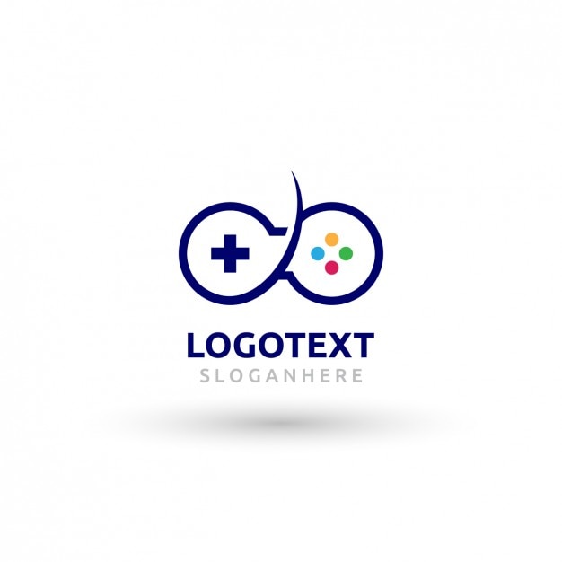Playful Game Controller Logo with Colorful Buttons and Text | Jiffy Designs