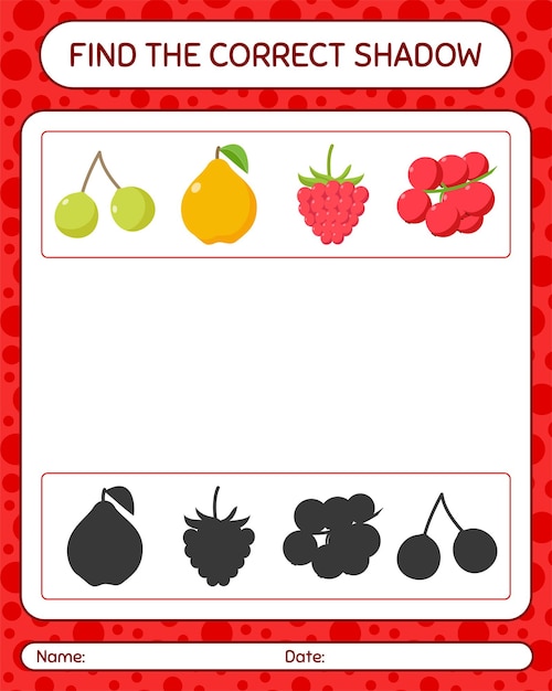 Matching Fruit Silhouettes to their Shapes | Jiffy Designs