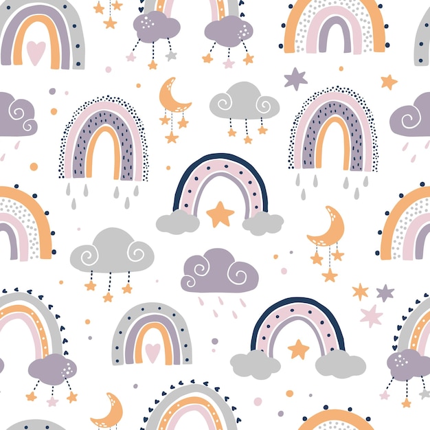 Whimsical Collection of Colorful Rainbows and Playful Shapes | Jiffy ...
