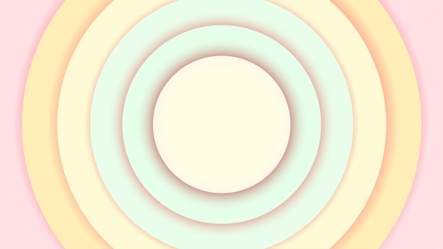 Pastel Concentric Circles Abstract Art Background | Jiffy Designs