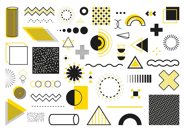 Vibrant Geometric Shapes and Patterns in Monochrome Palette | Jiffy Designs