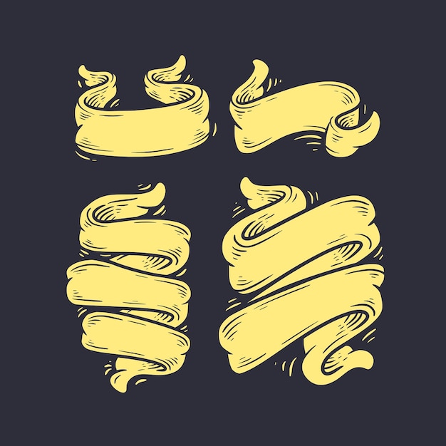 Flowing Golden Ribbons with Elegant Swirling Patterns | Jiffy Designs
