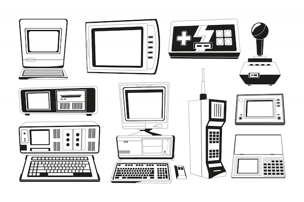 Diverse Collection of Retro Computer Hardware and Devices | Jiffy Designs