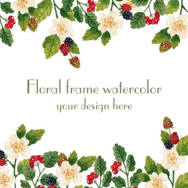 Vibrant Floral Frame with Lush Greenery and Blooms | Jiffy Designs