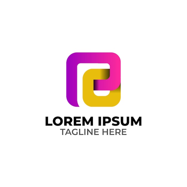 Vibrant Geometric Logo with Layered Shapes and Text | Jiffy Designs