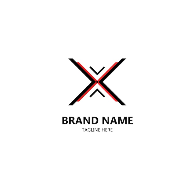 Striking X-Shaped Brand Logo with Sleek, Modern Design | Jiffy Designs
