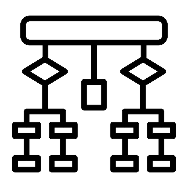 Minimalist Organizational Structure Diagram with Geometric Shapes ...