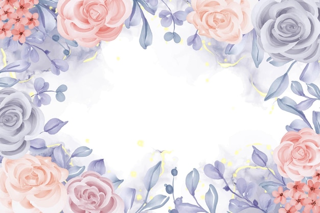 Delicate Floral Wreath with Roses and Wildflowers | Jiffy Designs