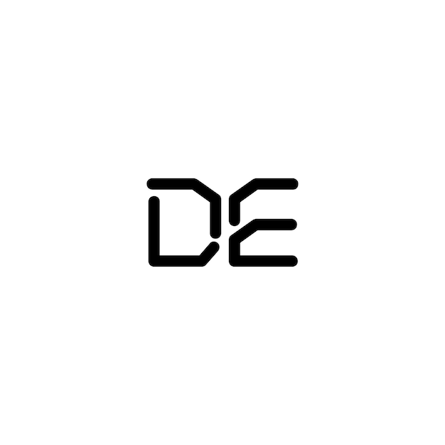 Sleek and Modern DE Monogram Logo Design | Jiffy Designs