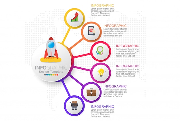 Vibrant Infographic with Diverse Icons and Illustrations | Jiffy Designs