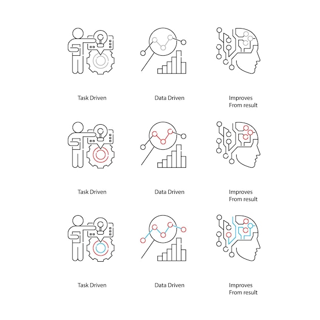 Diverse Icons Depicting Business and Data Analytics Concepts | Jiffy ...